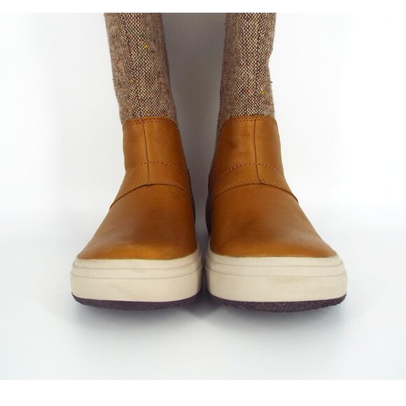 Merrell Haven Caramel Brown Tweed Tall Buckle Boots - Picture 6 of 12